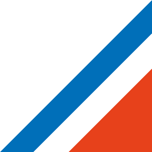 Logo der Firma Fritz in Blau und Rot.